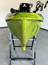 kayak fishing a Pedali divisibile Big Mama Triken 330 Live S, con ruote e vasca del vivo + ecoscandaglio Garmin Striker Vivid 7SV + kit braccetto display