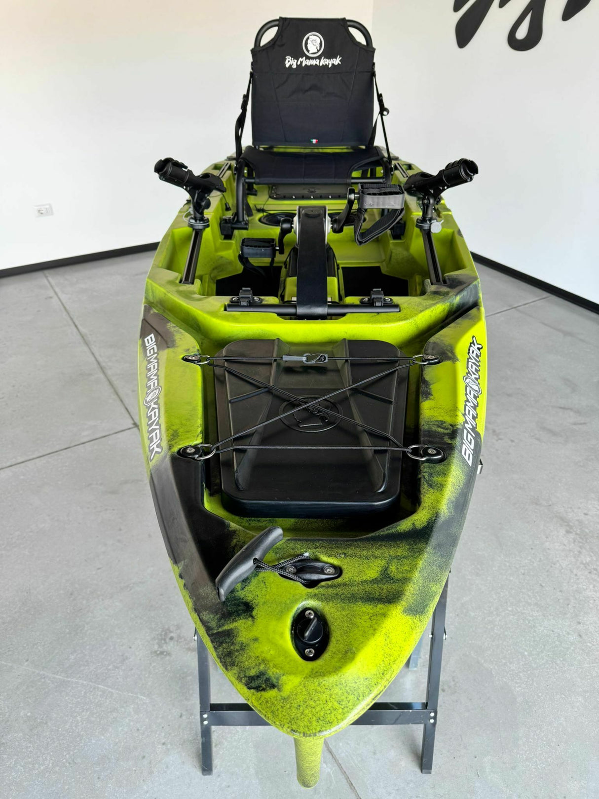 Kayak a Pedali divisibile Big Mama Triken 330 S live, con ruote e vasca del vivo