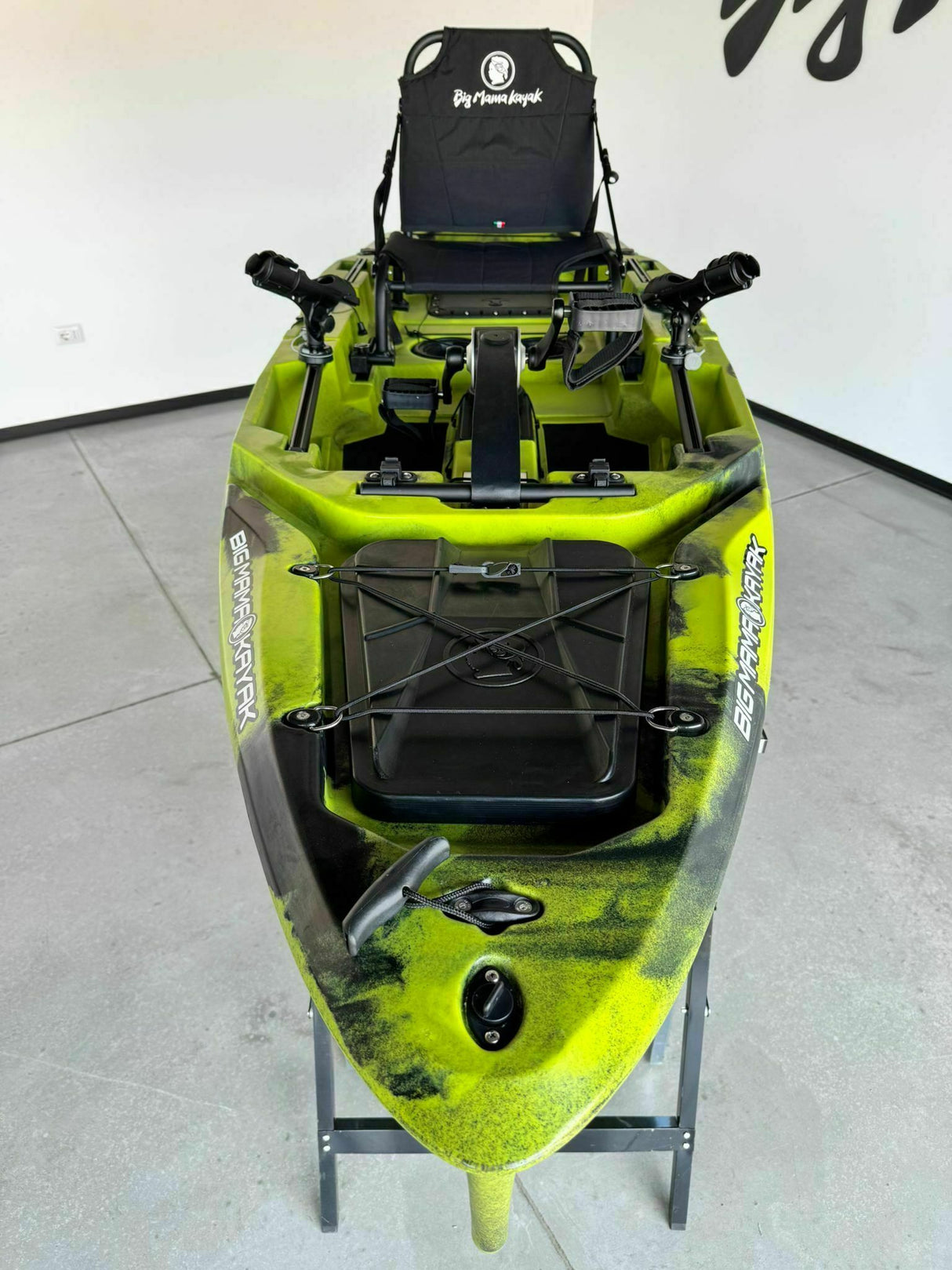 Kayak fishing a Pedali divisibile Big Mama Triken 330 S live, con ruote e vasca del vivo