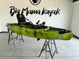Kayak fishing a Pedali divisibile Big Mama Triken 330 Live S, con ruote e vasca del vivo