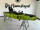 canoa monoposto divisibile a pedali con elica BIG MAMA KAYAK TRIKEN 330 LIVE S componibile + motore Bixpy K1 Outboard Kit con batteria PP-378 Wh v4 + Adattatore centrale vano copripedali