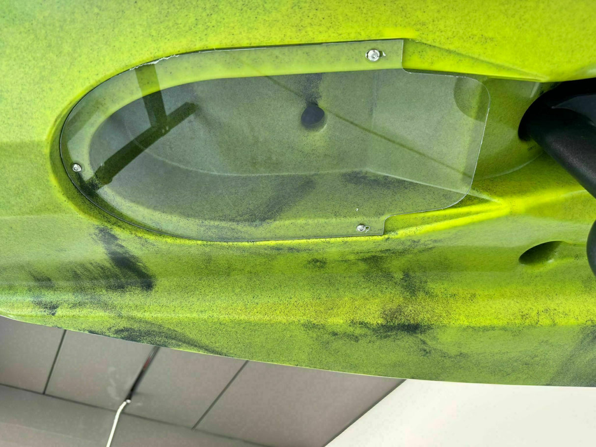 Kayak fishing a Pedali divisibile Big Mama Triken 330 Live S, con ruote e vasca del vivo - COLORE VIPER GREEN