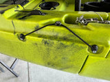 canoa fishing a Pedali divisibile Big Mama Triken 330 Live S, con ruote e vasca del vivo + ecoscandaglio Garmin Striker Vivid 5 + kit braccetto display