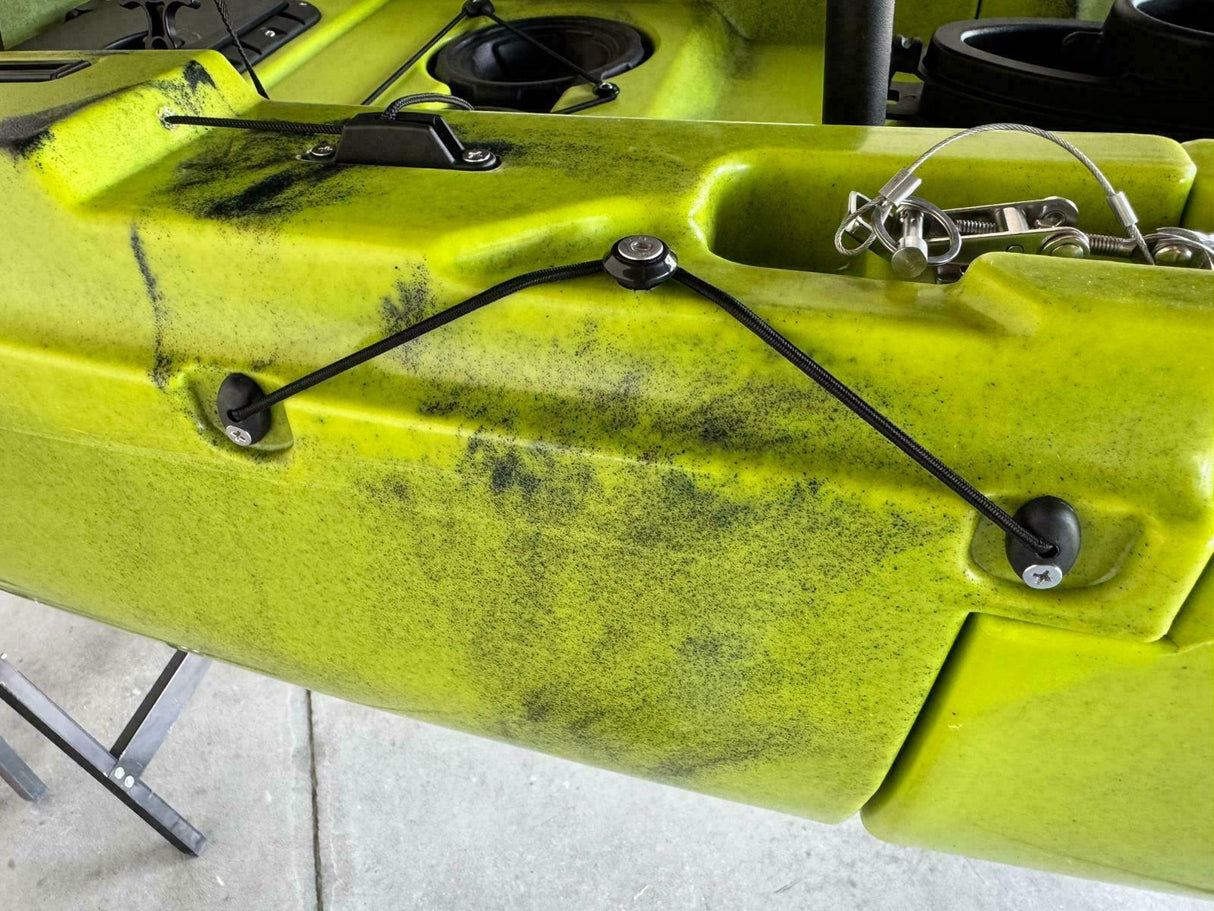 Kayak fishing a Pedali divisibile Big Mama Triken 330 S live, con ruote e vasca del vivo