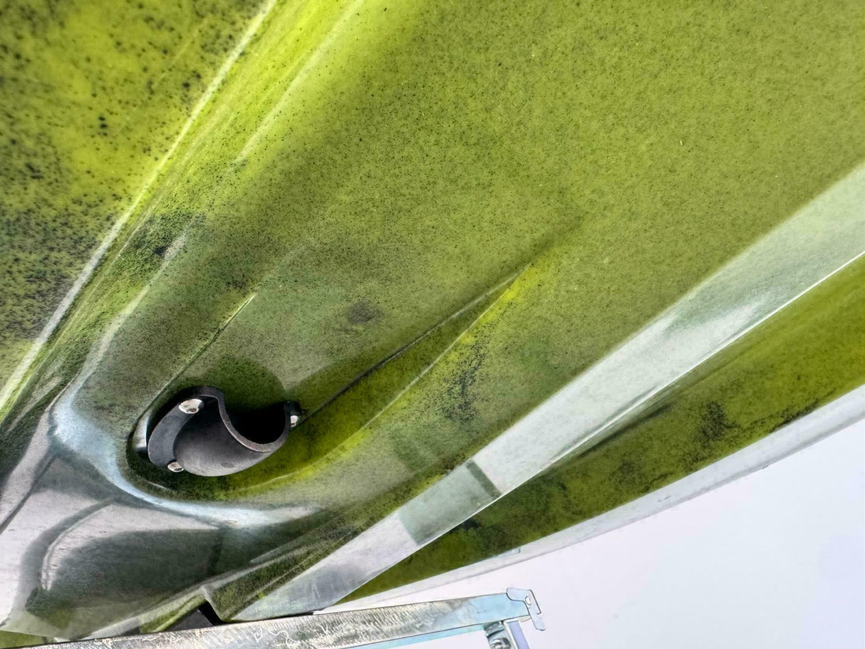 Kayak fishing a Pedali divisibile Big Mama Triken 330 Live S, con ruote e vasca del vivo