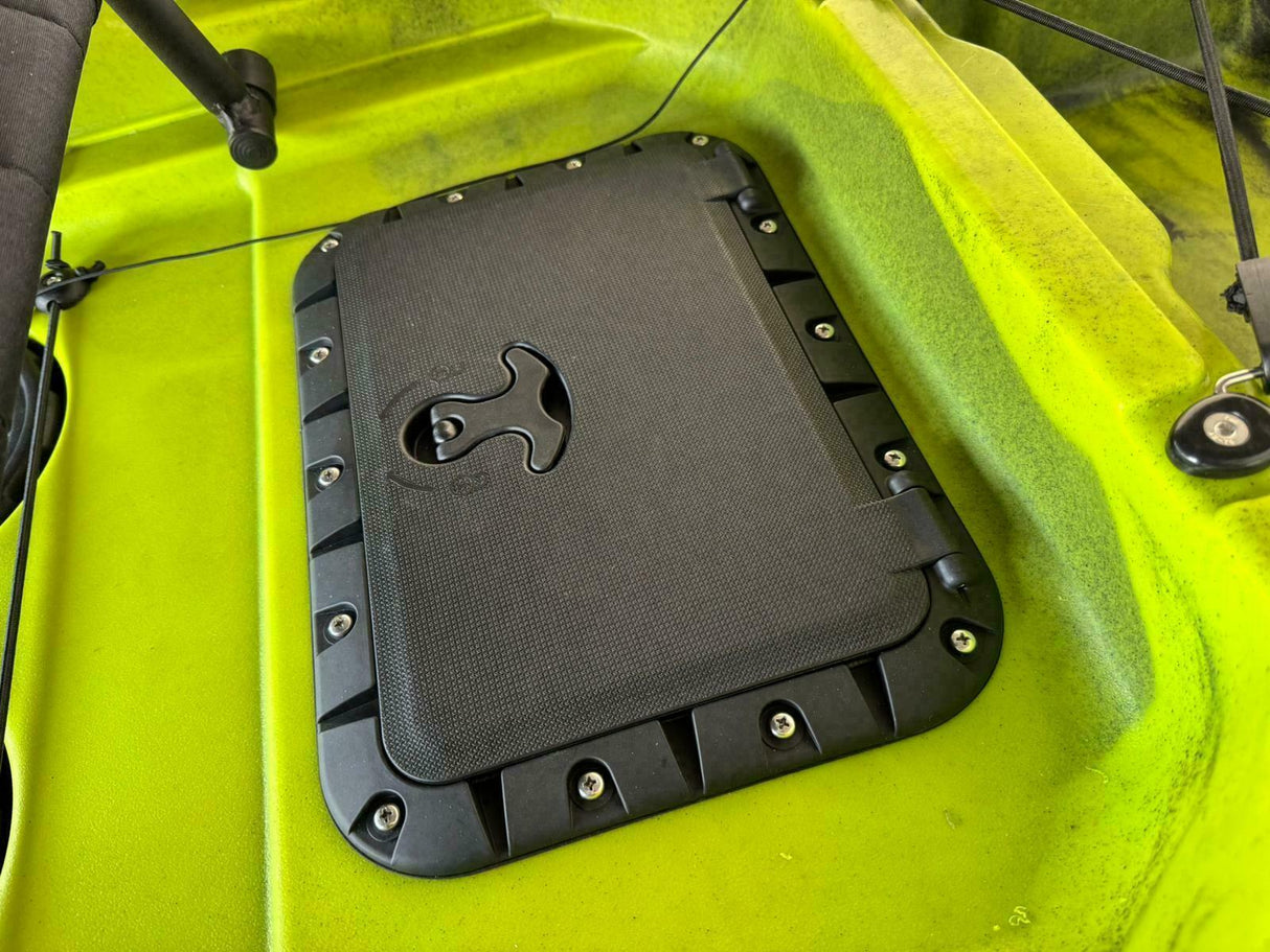 Kayak fishing a Pedali divisibile Big Mama Triken 330 S live, con ruote e vasca del vivo