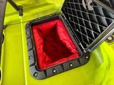 Kayak a Motore di prua Haswing Cayman 55lb con GPS + Pedali divisibile Big Mama Triken 330 live S, con ruote e vasca del vivo