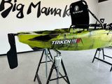 Kayak fishing a Pedali divisibile Big Mama Triken 330 Live S, con ruote e vasca del vivo