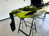 Kayak fishing a Pedali divisibile Big Mama Triken 330 Live S, con ruote e vasca del vivo - SCAFO GRIGIO NERO, gavone ROSSO