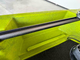 kayak fishing a Pedali divisibile Big Mama Triken 330 Live S, con ruote e vasca del vivo + ecoscandaglio Garmin Striker Vivid 7SV + kit braccetto display