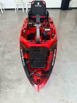 Kayak fishing a Pedali divisibile Big Mama Triken 330 S live, con ruote e vasca del vivo