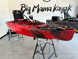 Kayak a Pedali divisibile Big Mama Triken 330 S live, con ruote e vasca del vivo