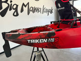 Kayak a Pedali divisibile Big Mama Triken 330 S live, con ruote e vasca del vivo