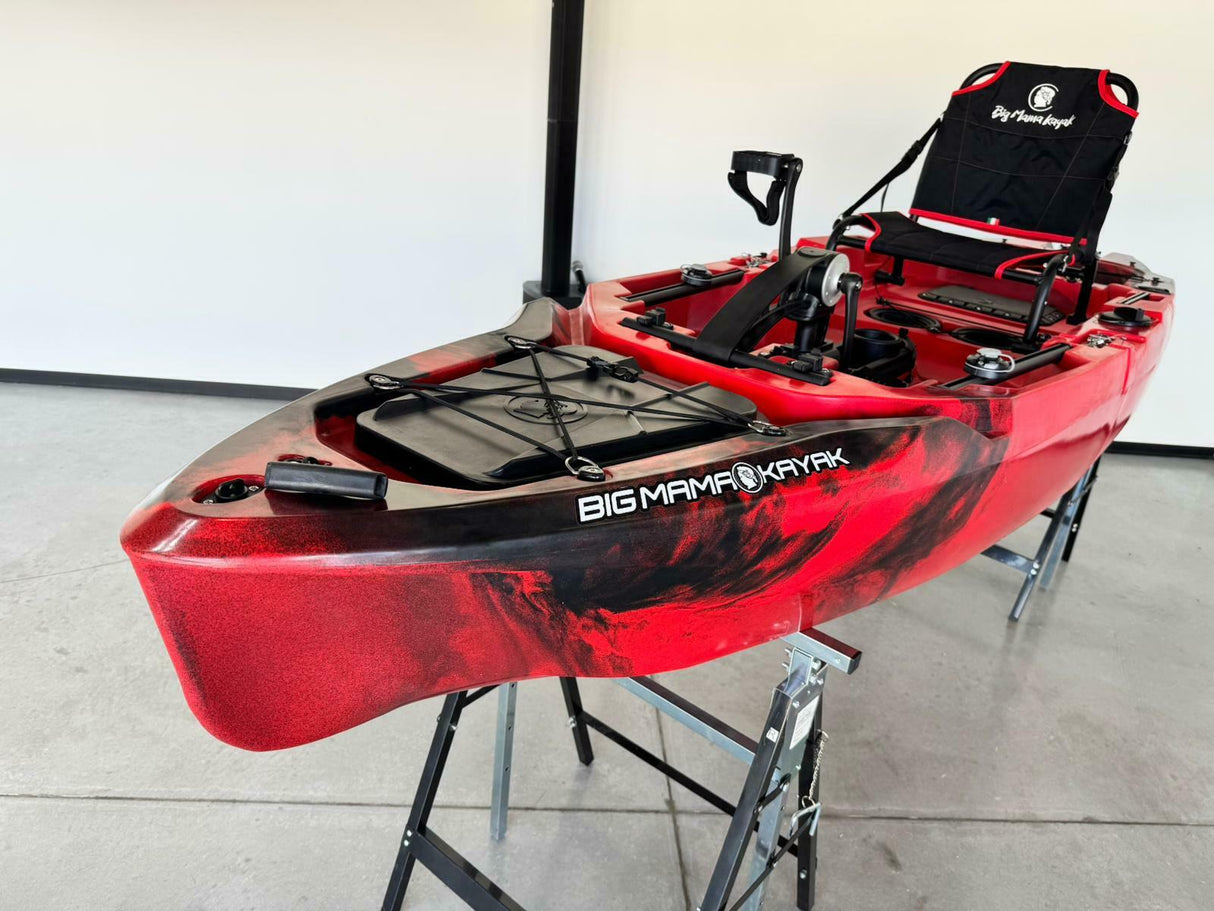 Kayak a Pedali divisibile Big Mama Triken 330 S live, con ruote e vasca del vivo
