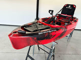 Kayak fishing a Pedali divisibile Big Mama Triken 330 S live, con ruote e vasca del vivo