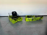 canoa monoposto divisibile a pedali con elica BIG MAMA KAYAK TRIKEN 330 LIVE S componibile + motore Bixpy K1 Outboard Kit con batteria PP-378 Wh v4 + Adattatore centrale vano copripedali