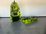 kayak fishing a Pedali divisibile Big Mama Triken 330 Live S, con ruote e vasca del vivo + ecoscandaglio Garmin Striker Vivid 7SV + kit braccetto display