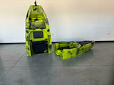 canoa monoposto divisibile a pedali con elica BIG MAMA KAYAK TRIKEN 330 LIVE S componibile + motore Bixpy K1 Outboard Kit con batteria PP-378 Wh v4 + Adattatore centrale vano copripedali