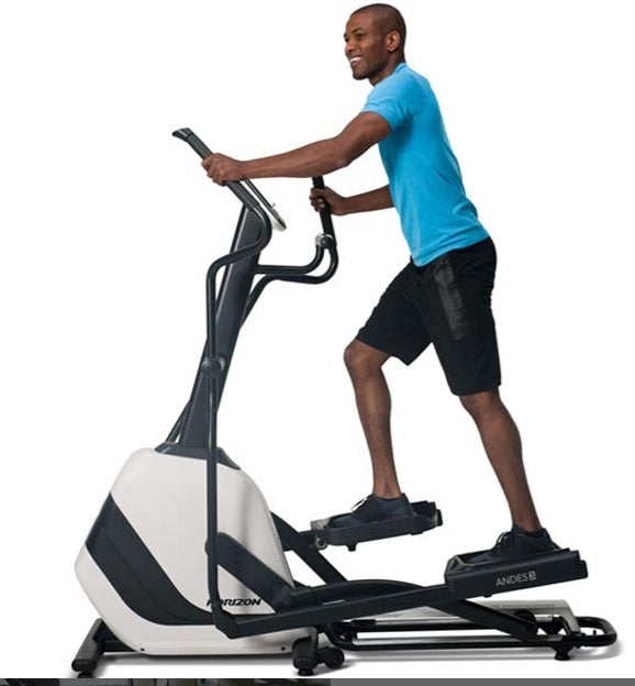 Promo Horizon Ellittica Elettromagnetica ANDES 5 a volano anteriore richiudibile - con ricevitore fascia polar wireless - volano 8 kg