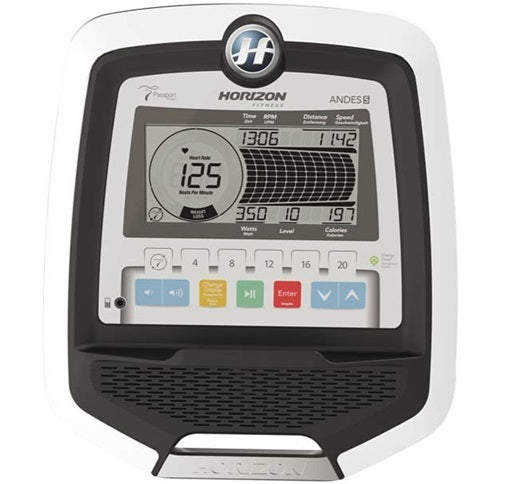 Promo Horizon Ellittica Elettromagnetica ANDES 5 a volano anteriore richiudibile - con ricevitore fascia polar wireless - volano 8 kg