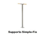 Supporto Per Sbarra Singola Da Fissare Al Suolo Mod.simple-fix Cod.30590720 Dinamica Ballet (sbarra In Legno Non Inclusa)