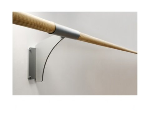 Supporto A Muro Per Mono Sbarra Di 40 Mm Di Diametro Mod.arabesque-simple Cod.30590421 Dinamica Ballet (sbarra In Legno Non Inclusa)