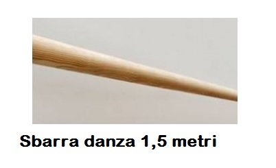 Sbarra Danza Di Pino Melis 40 Mm Di Diametro - Lunghezza 1,5 Metri Cod.30591421 Dinamica Ballet
