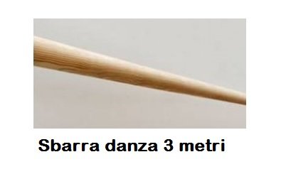 Sbarra Danza Di Pino Melis 40 Mm Di Diametro - Lunghezza 3 Metri Cod.30590521 Dinamica Ballet