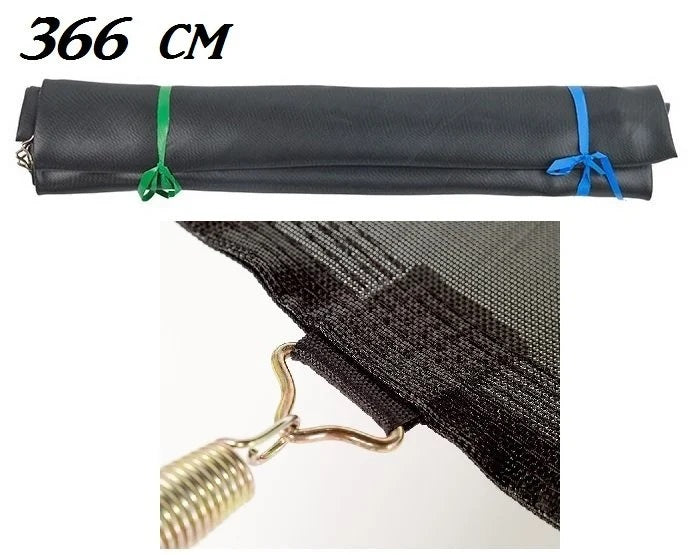 Telo di Rimbalzo per Trampolino OUTDOOR XL Diametro 366 cm - 72 Ganci per Molle Garlando cd.TRO-59
