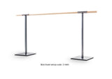 Sbarra Danza Mobile Mod. Avant Senza Ruote Con Una Sbarra In Legno Di Pino Lunghezza 2 Metri - Base In Acciaio Cod.30591822