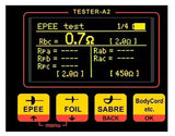 Tester Professionale Elettronico Per La Scherma, Verifica; Spade, Fioretti, Sciabole, Passanti, Rulli, Cavi Maschere, Cavi Apparecchio-rullo, Ircuiti Completi Di Un'arma, Giubbetti E Tessuti Conduttivi Cod.tester -a2 Art.899-02