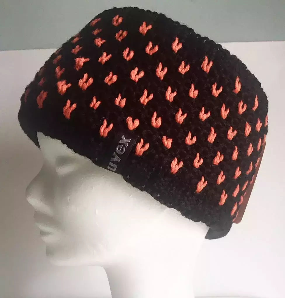 Fascia Lana Puntini Nero/arancio Interno In Pile Cod.uv17-4i Uvex