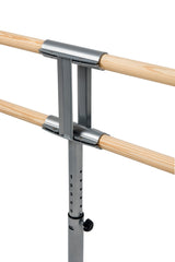 Sbarra Danza Mod.giselle Senza Ruote Base In Acciaio Mobile Con Doppia Sbarra Da 3 Metri - 10 Altezze Regolabili Cod.30592021 Dinamica Ballet
