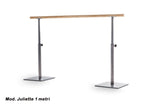 Sbarra Danza Mod.juliette Per Principianti Base In Acciaio Mobile Con 1 Sbarra In Legno Da 1 Metri E Altezze Regolabili Cod.30591524 Dinamica Ballet