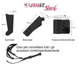 Slim 4 Urban Fit Apparecchio Pressoterapia Con 3 Programmi + 2 Gambali + Fascia Addominali/glutei + Con Telecomando ( Pack 2)