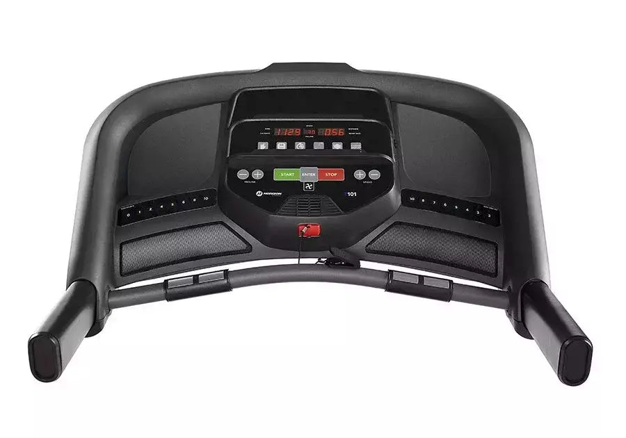 Promo T101 Tapis Roulant Horizon Inclinazione Elettrica - Piano Corsa 140 X 51 Cm - Peso Max Utente 124 Kg - Velocità 18 Km/h