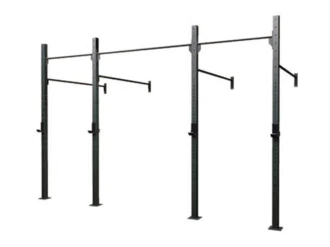 Gabbia Challenge 3 Campate A Muro Cod.g60-3m 60 X 60 X 3,2 Mm - 2 Coppie Di Appoggi Bilanciere Incluse Toorx