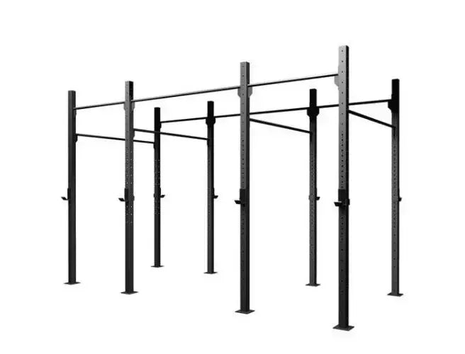 Gabbia Challenge 3 Campate Autoportante Cod.g60-3a 60 X 60 X 3,2 Mm - 4 Coppie Di Appoggi Bilanciere Incluse Toorx