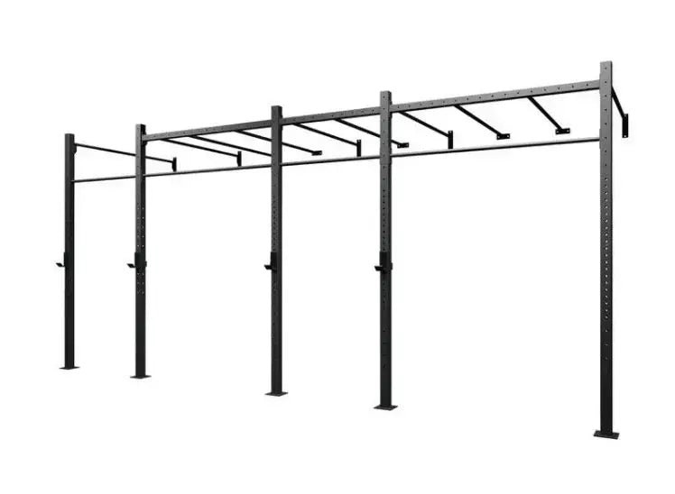 Gabbia Challenge 4 Campate A Muro Con Monkey Station Cod.g60-4mms - 60 X 60 X 3,2 Mm - 2 Coppie Di Appoggi Bilanciere Inclusi Toorx