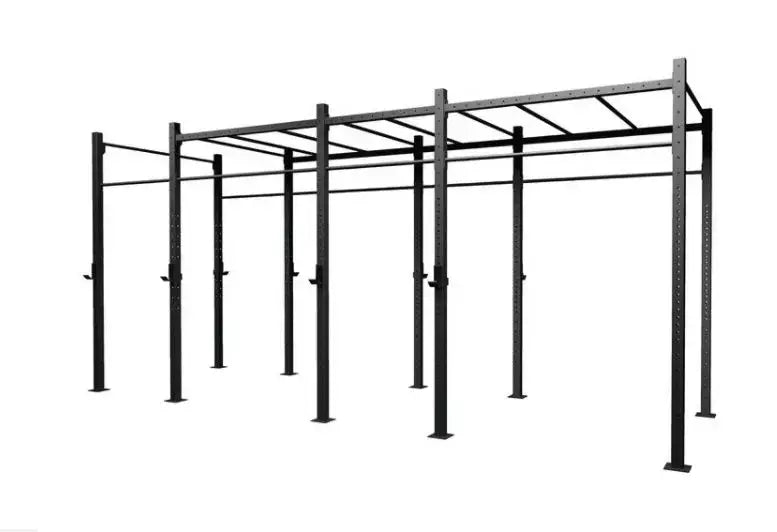 Gabbia Challenge 4 Campate Autoportante Con Monkey Station Cod.g60-4ams - 60 X 60 X 3,2 Mm - 4 Coppie Di Appoggi Bilanciere Inclusi Toorx