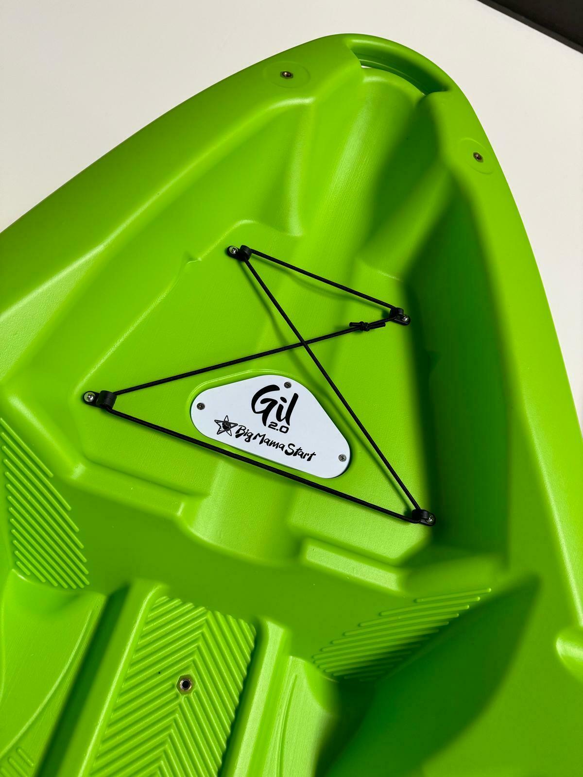 canoa monoposto GIL 2.0 BIG MAMA START - kayak da 254 cm + seggiolino + pagaia - VERDE