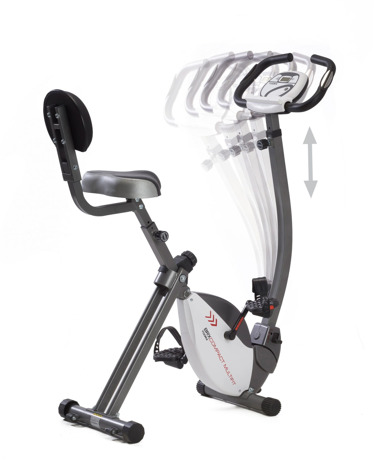 Brx-compact Multifit Cyclette Salvaspazio Accesso Facilitato E Manubrio Regolabile In Altezza E Inclinazione Toorx Cod.brx-compact-mfit Gym Bike Bici da Camera Richiudibile
