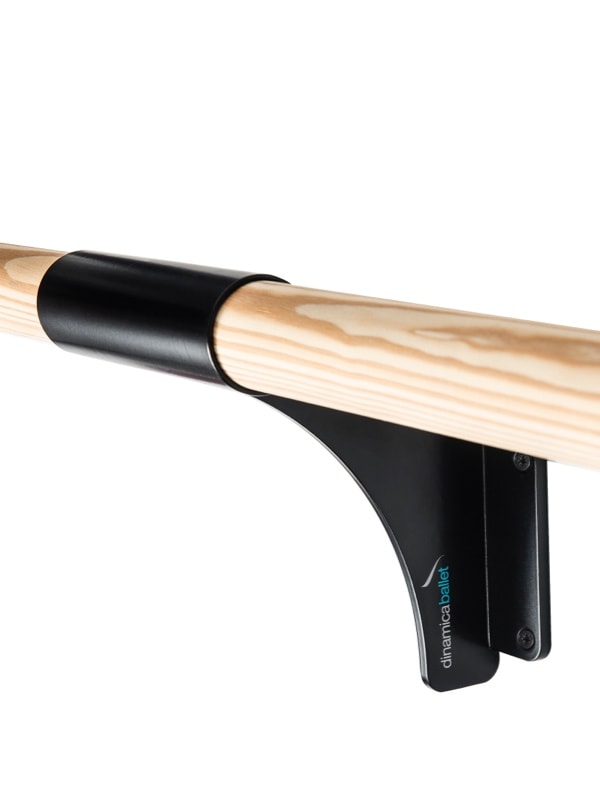 Supporto Sbarra da danza fissa a parete Arabesque Black Dinamica Ballet Cod. 30590431 (sbarra non inclusa)