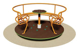 Midi Giostra Filo Pavimento Ø 130x66 H Cm Cod.251 B Giochipark- En 1176 Certificati Tuv