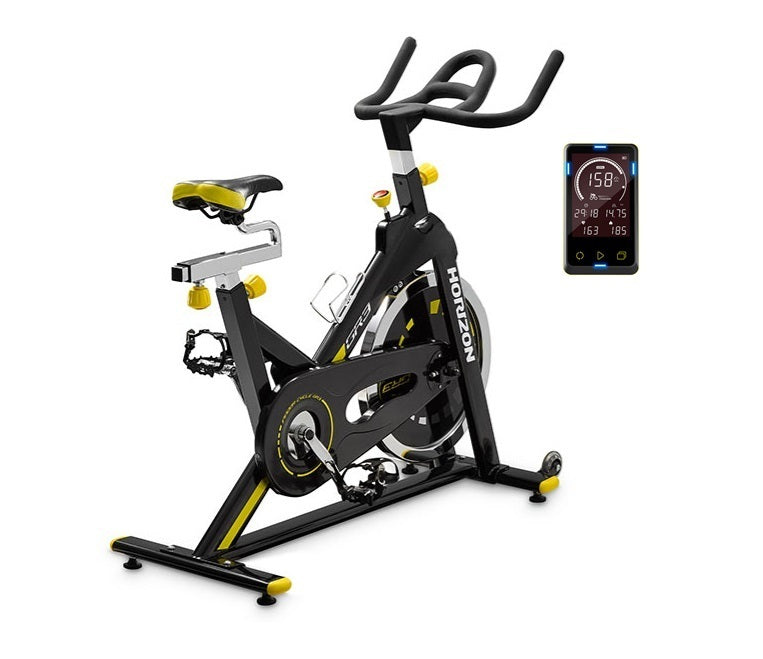 Pack Gym Bike Horizon GR3 Indoor Massa Volanica 22 kg Peso Max Utente 130 kg Resistenza Freno a Frizione + Consolle LCD