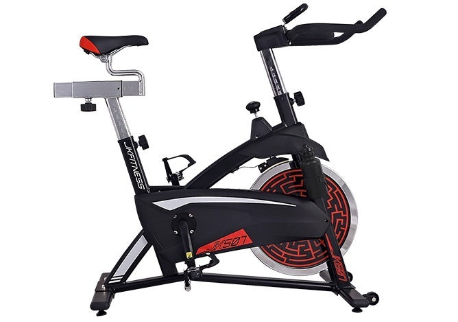 Jk507 Gym Bike Trasmissione A Catena Freno Tampone - Volano 18 Kg - Peso Max Utente 130 Kg Jk Fitness Cod.7jk507