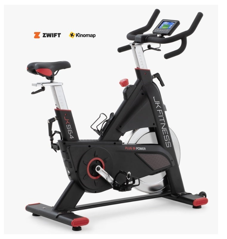 Jk564 Gym Bike freno elettromagnetico - Volano 22 Kg - Peso Max Utente 150 Kg Jk Fitness Cod.jk564 - compatibile con Zwift e Kinomap