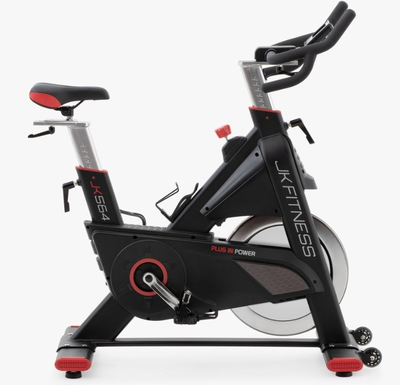 Jk564 Gym Bike freno elettromagnetico - Volano 22 Kg - Peso Max Utente 150 Kg Jk Fitness Cod.jk564 - compatibile con Zwift e Kinomap