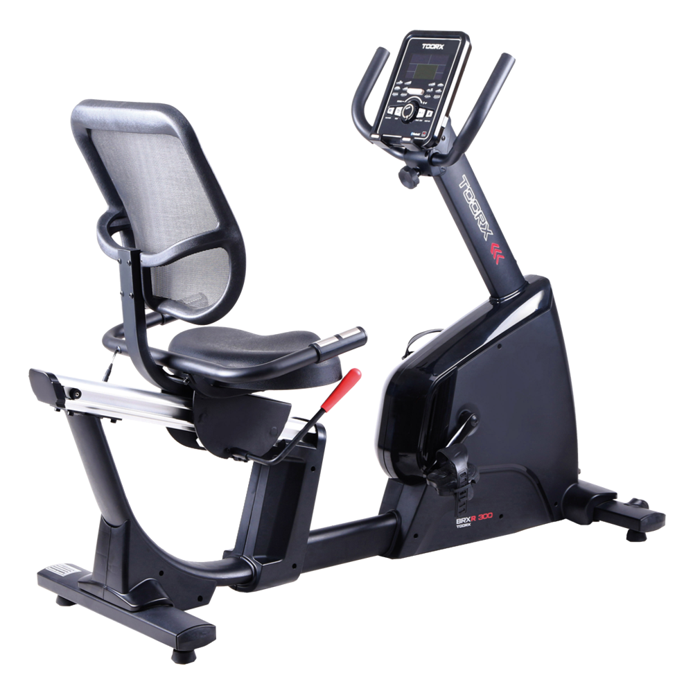 Bici da Camera BRX-R300 Hrc Cyclette Recumbent Elettromagnetica Toorx Linea Chrono Line Con Ricevitore Wireless Iconsole + App Compatibile Zwift - Volano 14 Kg - Peso Utente 150 Kg - BRX-R300 Gym Bike