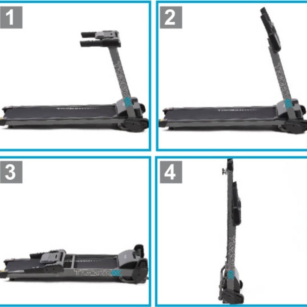 Promo Treadmill Slim Tapis Roulant Salvaspazio Trx Smart Compact Toorx Inclinazione Manuale - Velocità 1,0 - 14,0 Km/h - Piano Corsa 44 x 123 cm - Utente 100 kg - Tappeto Elettrico Palestra